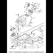 ENGINE HATCH 1 pour Yamaha 1997 WaveRunner GP1200V - 1997