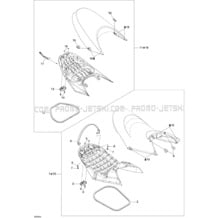 09- Seat pour Seadoo 2009 RXT 215, 2009