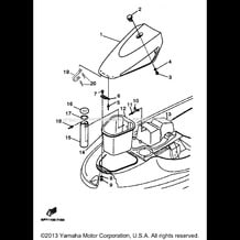 ENGINE HATCH 2 pour Yamaha 1997 WaveRunner GP1200V - 1997