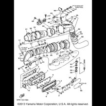 EXHAUST pour Yamaha 1997 WaveRunner GP1200V - 1997