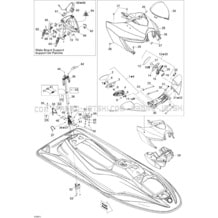 09- Body, Front View pour Seadoo 2009 Wake 155, 2009