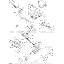 07- Steering pour Sea-Doo 2010 GTI 130 and Rental, 2010
