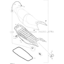 09- Seat pour Sea-Doo 2010 GTI 130 and Rental, 2010