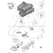 01- Engine pour Sea-Doo 2010 GTI SE 130, 2010