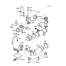 Muffler(s) pour Kawasaki 1989 Jet Mate