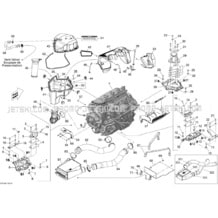 GTX LTD iS 260'13 OEM (Engine-Block-1) ELECTRIC STARTER ASS