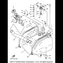 FUEL TANK pour Yamaha 1997 WaveRunner GP 1200 V - 1997