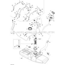 02- Fuel System pour Seadoo 2010 GTX LTD iS 260, 2010