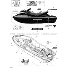 09- Decals pour Seadoo 2010 GTX LTD iS 260, 2010