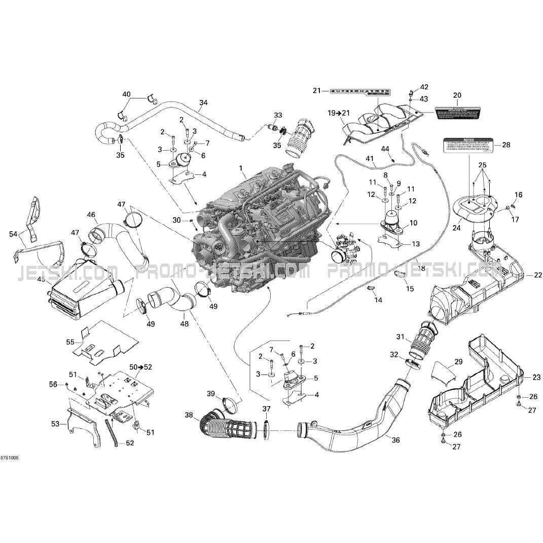 01- Engine for Seadoo RXP-X 255 and 255 RS, 2010 2010 - Promo-Jetski