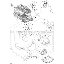 01- Cooling System pour Seadoo 2010 RXP-X 255 and 255 RS, 2010