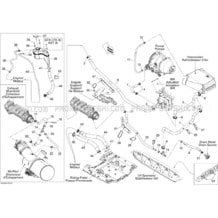 01- Cooling System pour Seadoo 2010 RXT iS 260, 2010