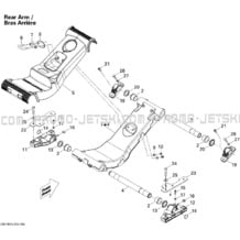 08- Suspension , Rear Arm pour Seadoo 2010 RXT iS 260, 2010