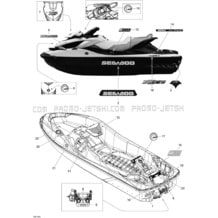 09- Decals pour Seadoo 2010 RXT iS 260, 2010