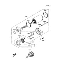 Starter Motor pour Kawasaki 1989 Jet Mate