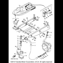 HULL DECK pour Yamaha 1997 WaveRunner GP1200V - 1997