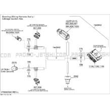 10- Electrical Harness , Steering pour Sea-Doo 2011 GTI SE 155, 2011