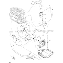 01- Cooling System pour Sea-Doo 2011 GTS Pro 130, 2011