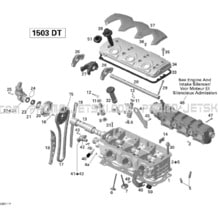 01- Cylinder Head pour Seadoo 2011 GTS Pro 130, 2011