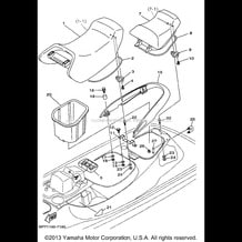 SEAT UNDER LOCKER pour Yamaha 1997 WaveRunner GP1200V - 1997