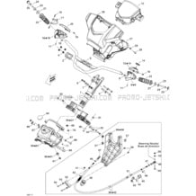 07- Steering pour Seadoo 2011 GTS Pro 130, 2011