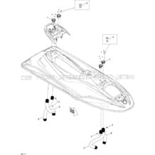 09- Ventilation pour Seadoo 2011 GTS Pro 130, 2011