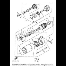 STARTING MOTOR pour Yamaha 1997 WaveRunner GP1200V - 1997