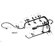 10- Engine Harness pour Seadoo 2011 GTS Pro 130, 2011