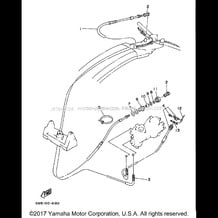 CONTROL CABLE pour Yamaha 1997 WaveRunner SUPER JET - SJ700AV - 1997