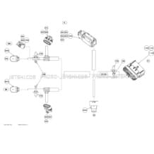 10- Electrical Harness (Steering) pour Seadoo 2011 GTX 215, 2011