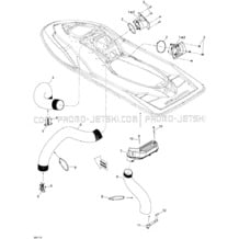 09- Ventilation pour Sea-Doo 2011 RXP-X 255 & RS, 2011