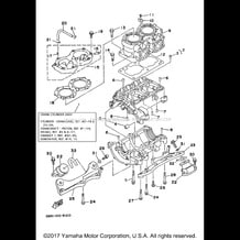 CYLINDER CRANKCASE pour Yamaha 1997 WaveRunner SUPER JET - SJ700AV - 1997