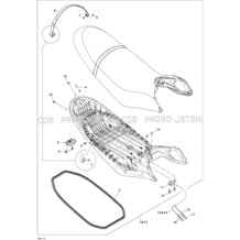 09- Seat pour Sea-Doo 2011 RXP-X 255 & RS, 2011