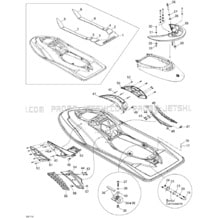 09- Body, Rear View pour Sea-Doo 2011 RXP-X 255 & RS, 2011