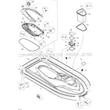 09- Body, Front View pour Sea-Doo 2011 RXP-X 255 & RS, 2011