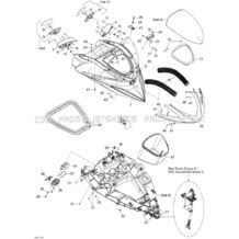 09- Front Cover 1 pour Sea-Doo 2011 RXP-X 255 & RS, 2011