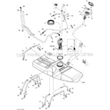 02- Fuel System pour Seadoo 2011 RXT iS 260, 2011