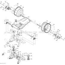 09- Seat Suspension 1 pour Sea-Doo 2011 RXT iS 260, 2011