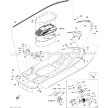 09- Body, Rear View 3 pour Sea-Doo 2011 RXT iS 260, 2011