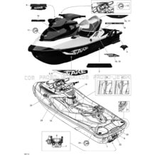 09- Decals pour Seadoo 2011 WAKE PRO 215, 2011