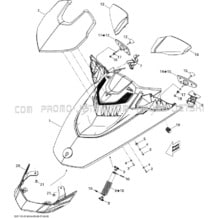 09- Front Cover pour Sea-Doo 2011 WAKE PRO 215, 2011