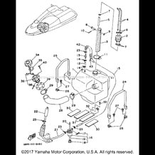 FUEL TANK pour Yamaha 1997 WaveRunner SUPER JET 700 (SJ700AV) 1997