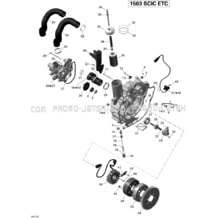 03- PTO Cover And Magneto 1_Sea-Doo pour Seadoo 2012 GTR 215, 2012