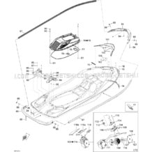 09- Body, Rear View 3 pour Seadoo 2012 GTX LTD iS 260, 2012 (18CS)