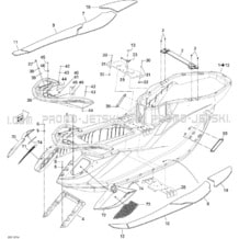 09- Body, Rear View 1 pour Sea-Doo 2012 GTX LTD iS 260, 2012 (18CS)