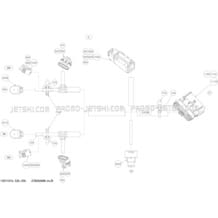 10- Electrical Harness (Steering) pour Seadoo 2012 GTX LTD iS 260, 2012 (18CS)