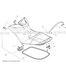 09- Seat pour Seadoo 2012 RXP-X 260 & RS, 2012