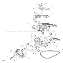 09- Front Cover pour Sea-Doo 2012 RXP-X 260 & RS, 2012