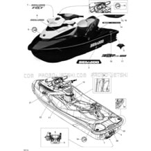 09- Decals pour Seadoo 2012 RXT 260 (RS), 2012 (17CS)
