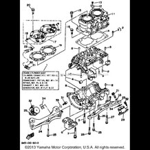 CYLINDER CRANKCASE pour Yamaha 1997 WaveRunner WAVE BLASTER II - WB760V - 1997